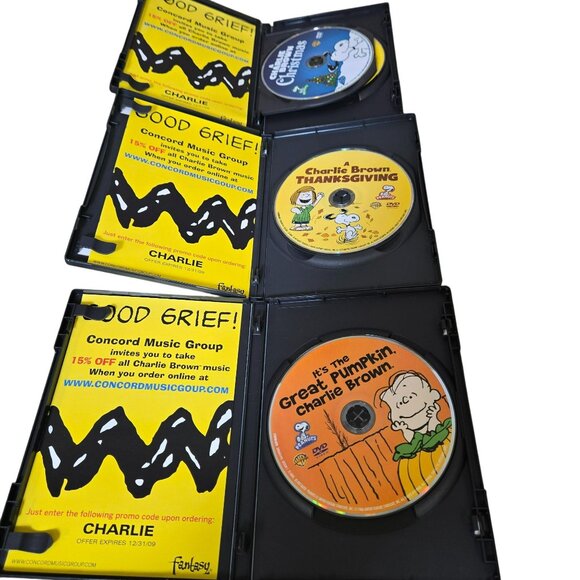 Peanuts Deluxe Holiday Collection DVD Set Christmas Thanksgiving Great Pumpkin - Picture 7 of 8